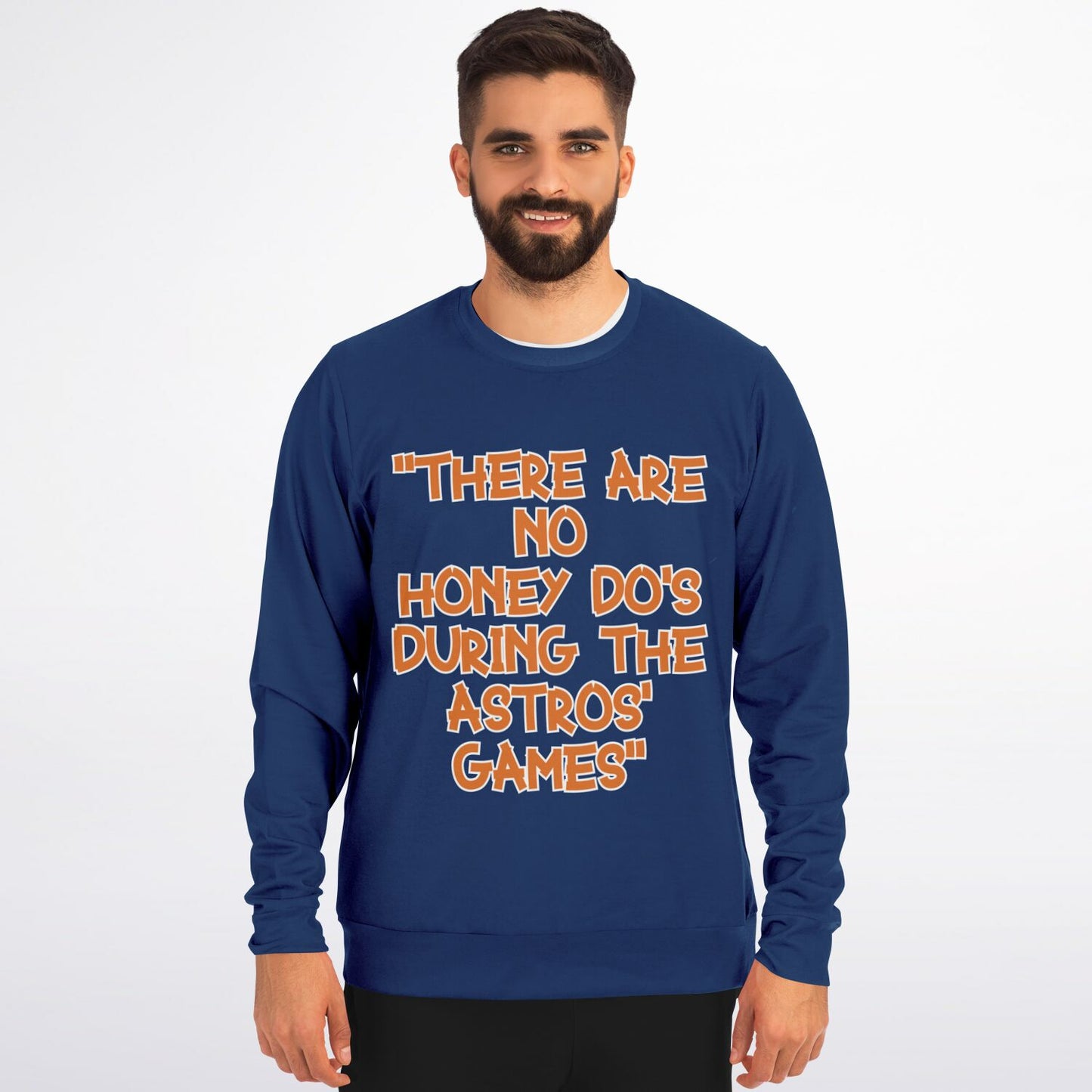 Honey Do's Dark Blue Orange Long Sleeve Shirt 2