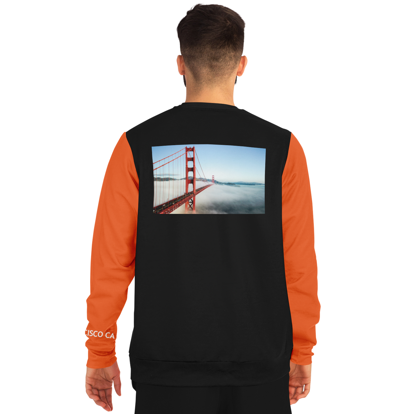 San Francisco Black Orange Long Sleeve Shirt Bridge