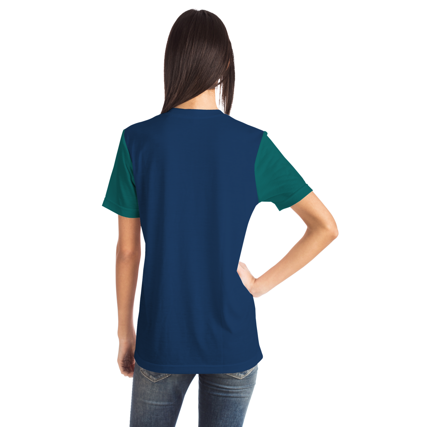 Seattle Navy Blue Green Short Sleeve Shirt