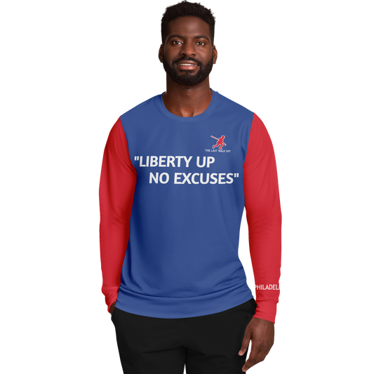 Philadelphia Blue Red Long Sleeve Shirt Quote