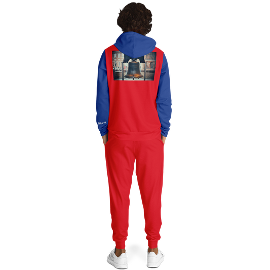 Philadelphia Red Blue Hoodie and Joggers Liberty Bell