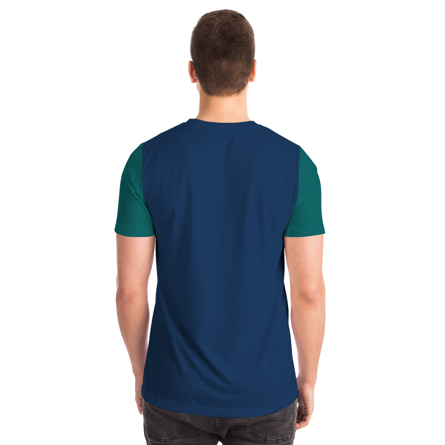 Seattle Navy Blue Green Short Sleeve Shirt