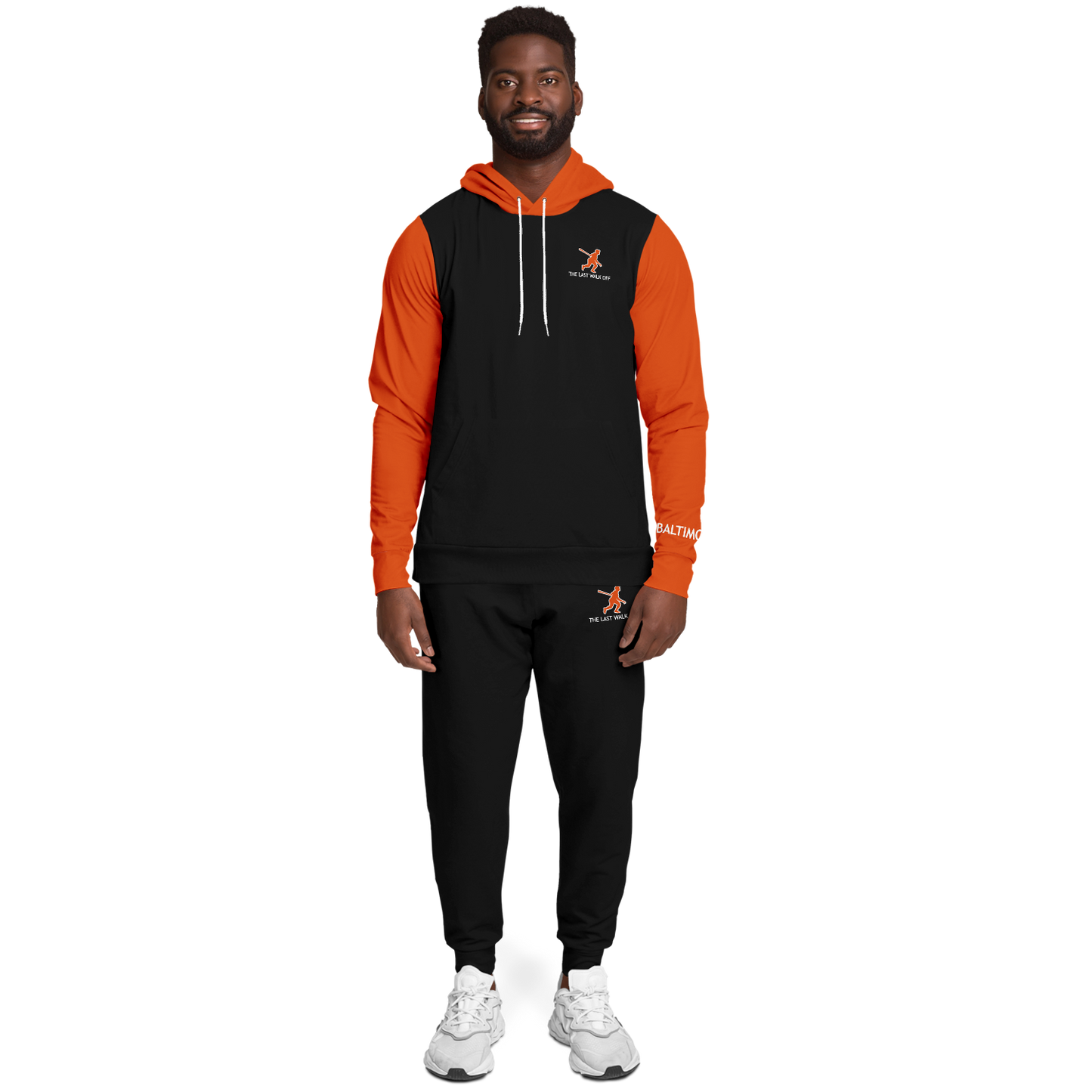 Baltimore Black Orange Hoodie and Joggers