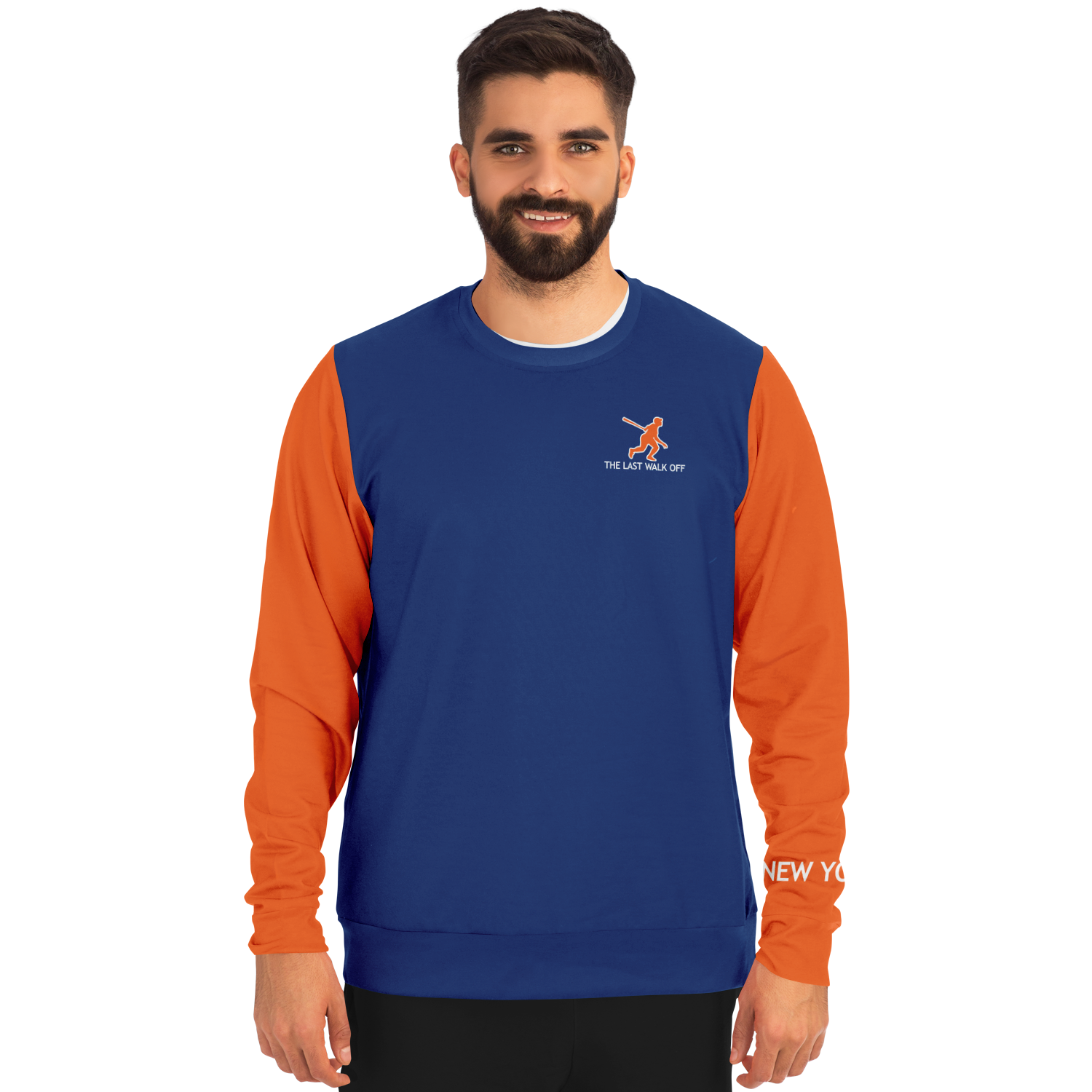 New York Blue Orange Long Sleeve Shirt