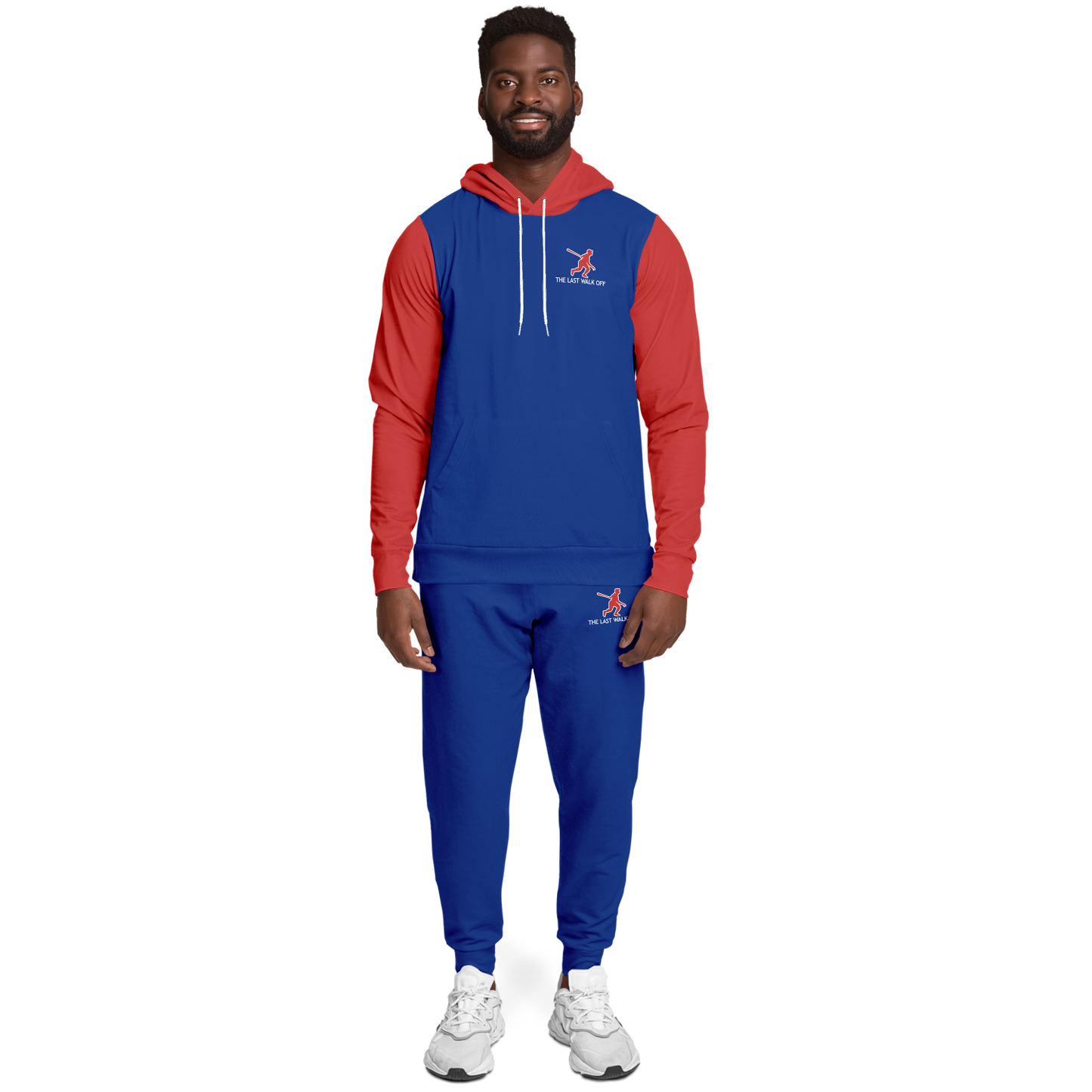 Chicago Blue Red Hoodie and Joggers