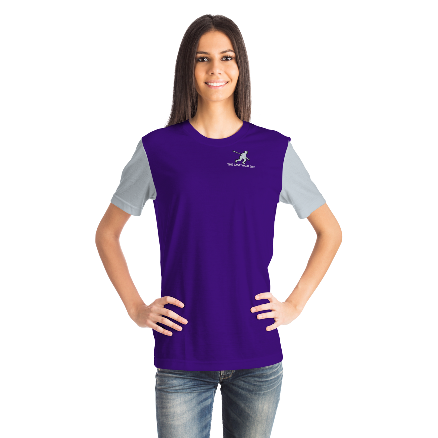 Denver Purple Gray Short Sleeve Shirt