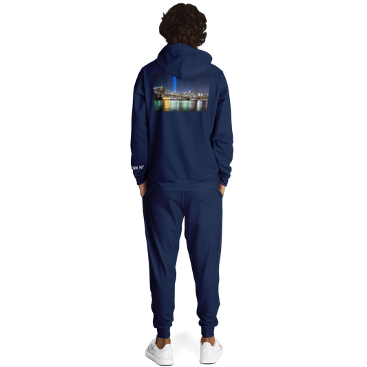 New York Navy Blue Hoodie and Joggers LIGHTS