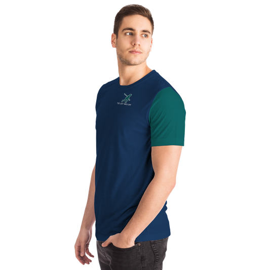 Seattle Navy Blue Green Short Sleeve Shirt