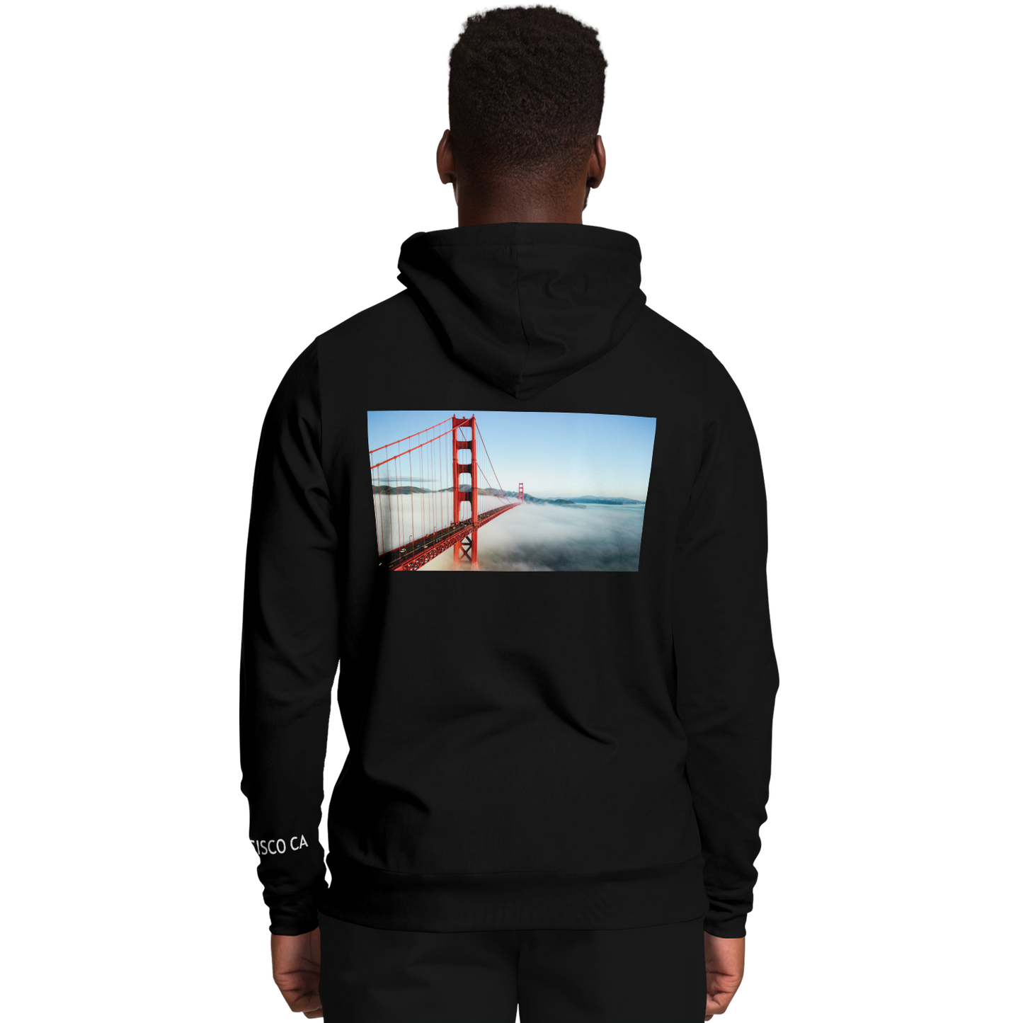 San Francisco Black Hoodie Bridge