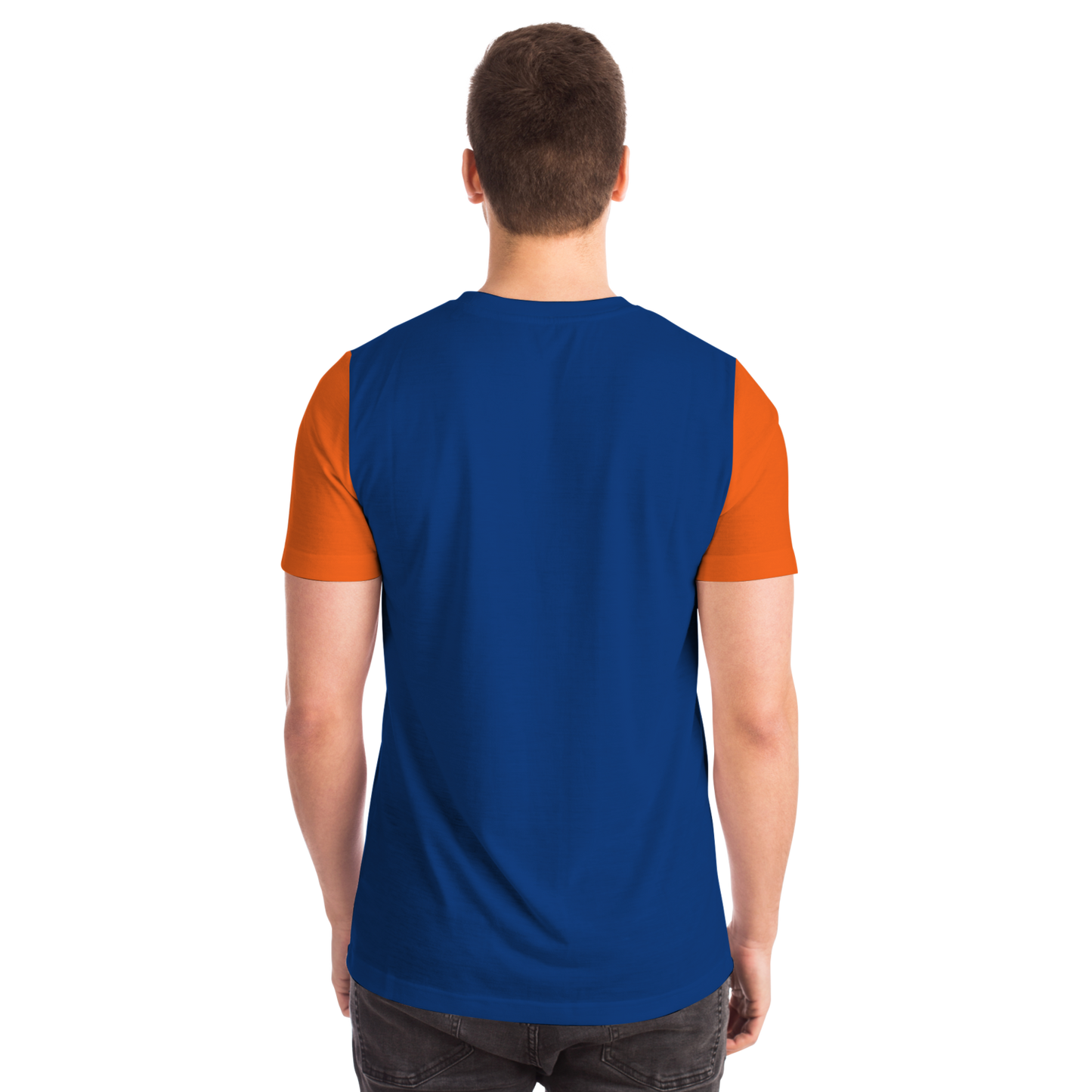 New York Blue Orange Short Sleeve Shirt