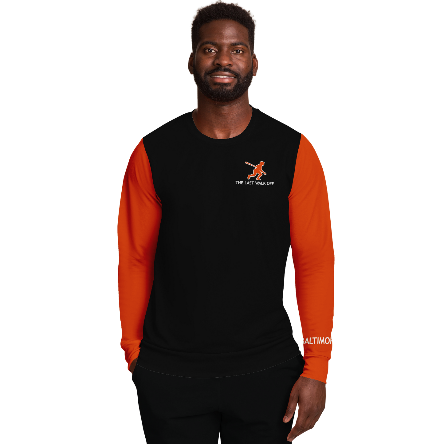 Baltimore Black Orange Long Sleeve Shirt