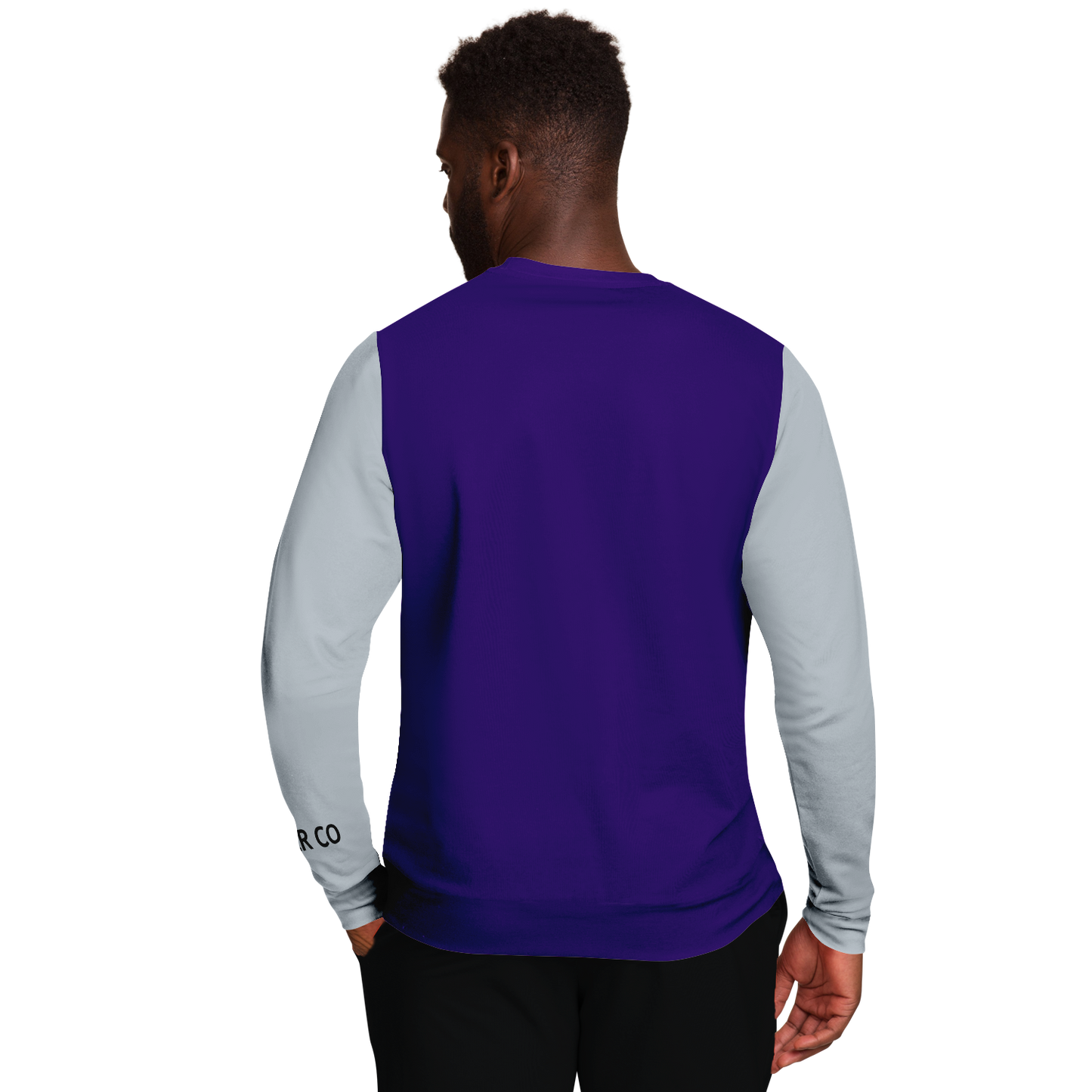 Denver Purple Gray Long Sleeve Shirt