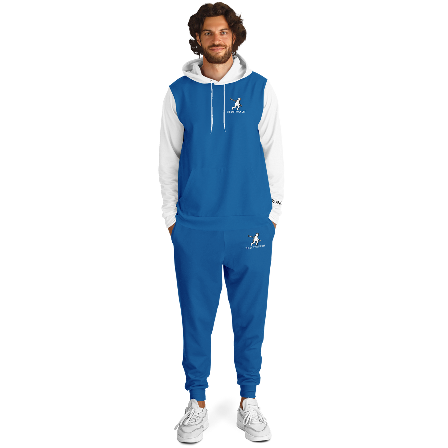Los Angeles Blue White Hoodie and Joggers