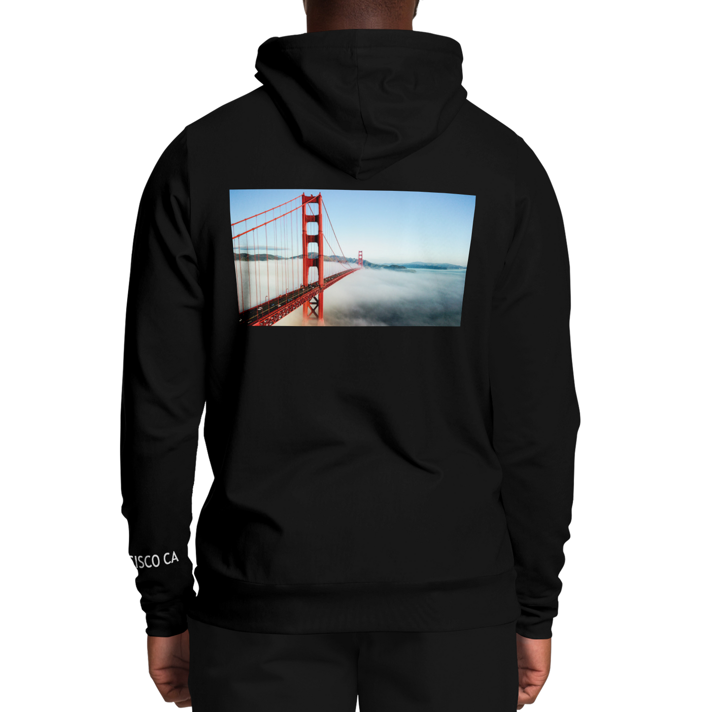 San Francisco Black Hoodie Bridge
