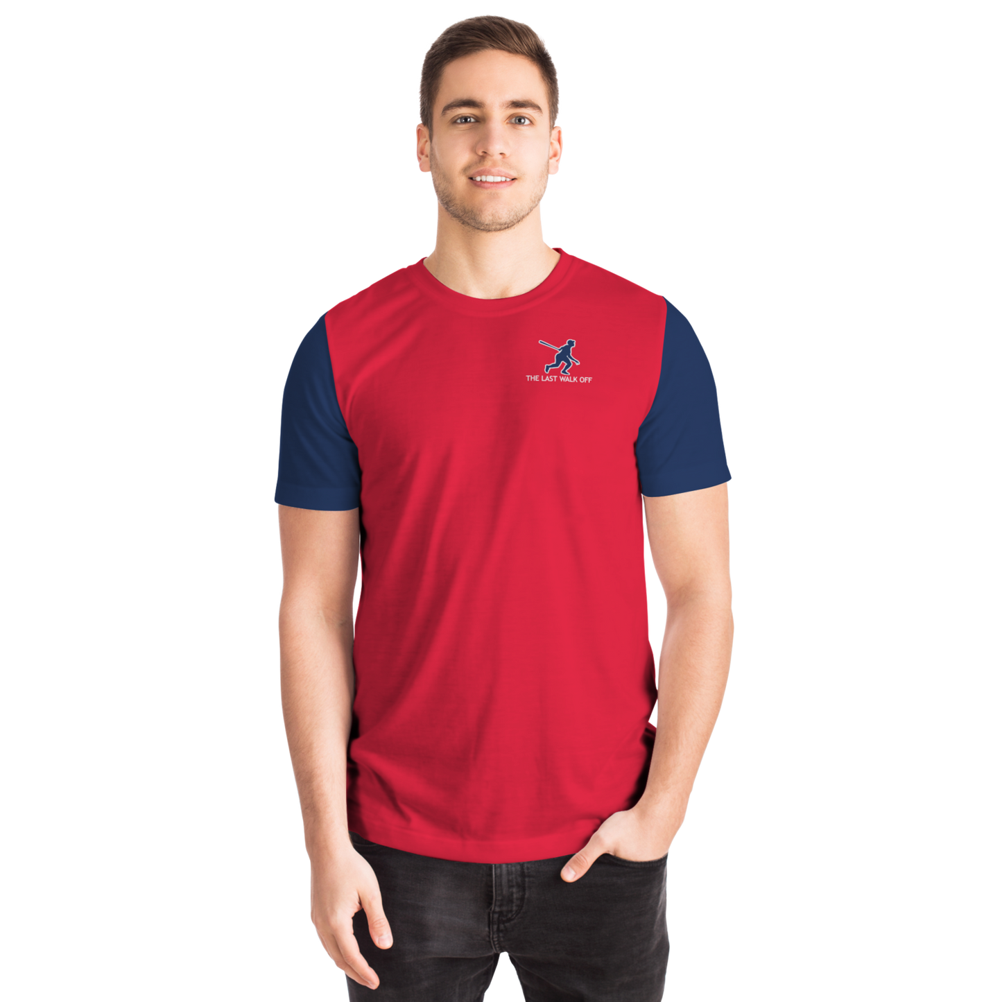 Cleveland Red Navy Blue Short Sleeve Shirt