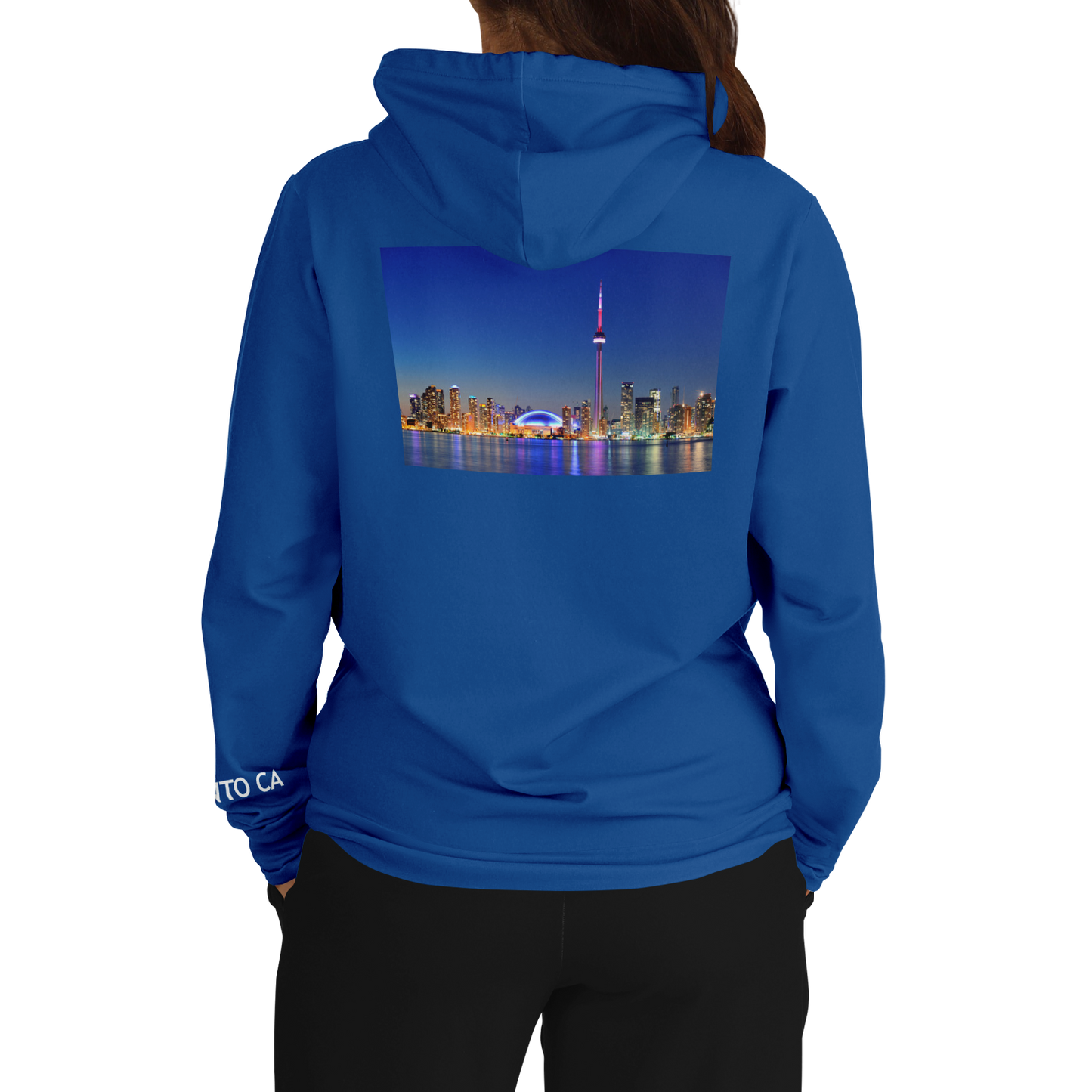 Toronto Blue Hoodie Skyline