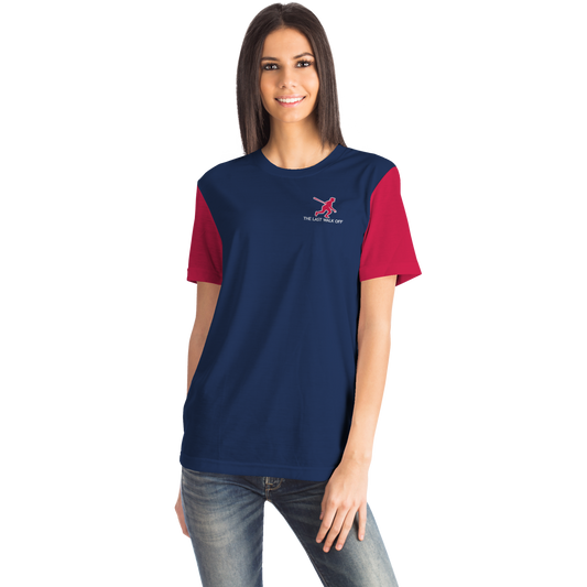 Atlanta Navy Blue Red Short Sleeve Shirt