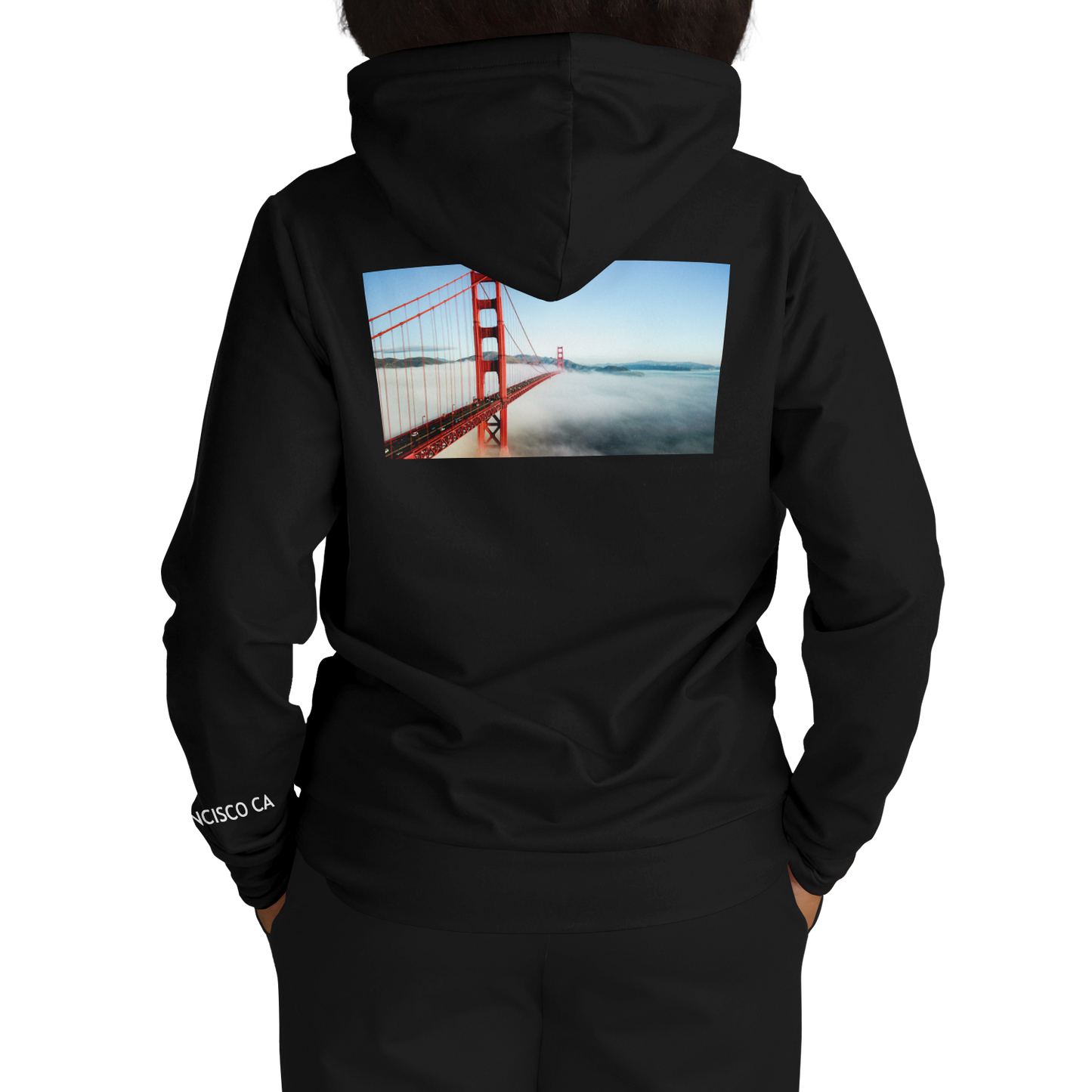 San Francisco Black Hoodie Bridge