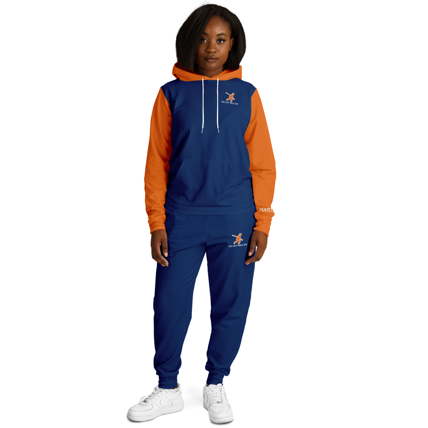 Houston Blue Orange Hoodie and Joggers Rocket