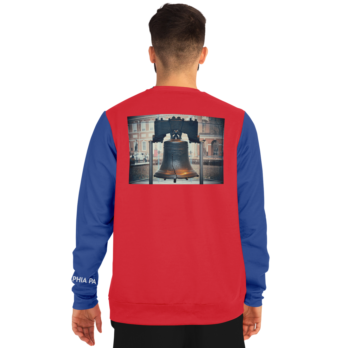 Philadelphia Red Blue Long Sleeve Shirt Liberty Bell