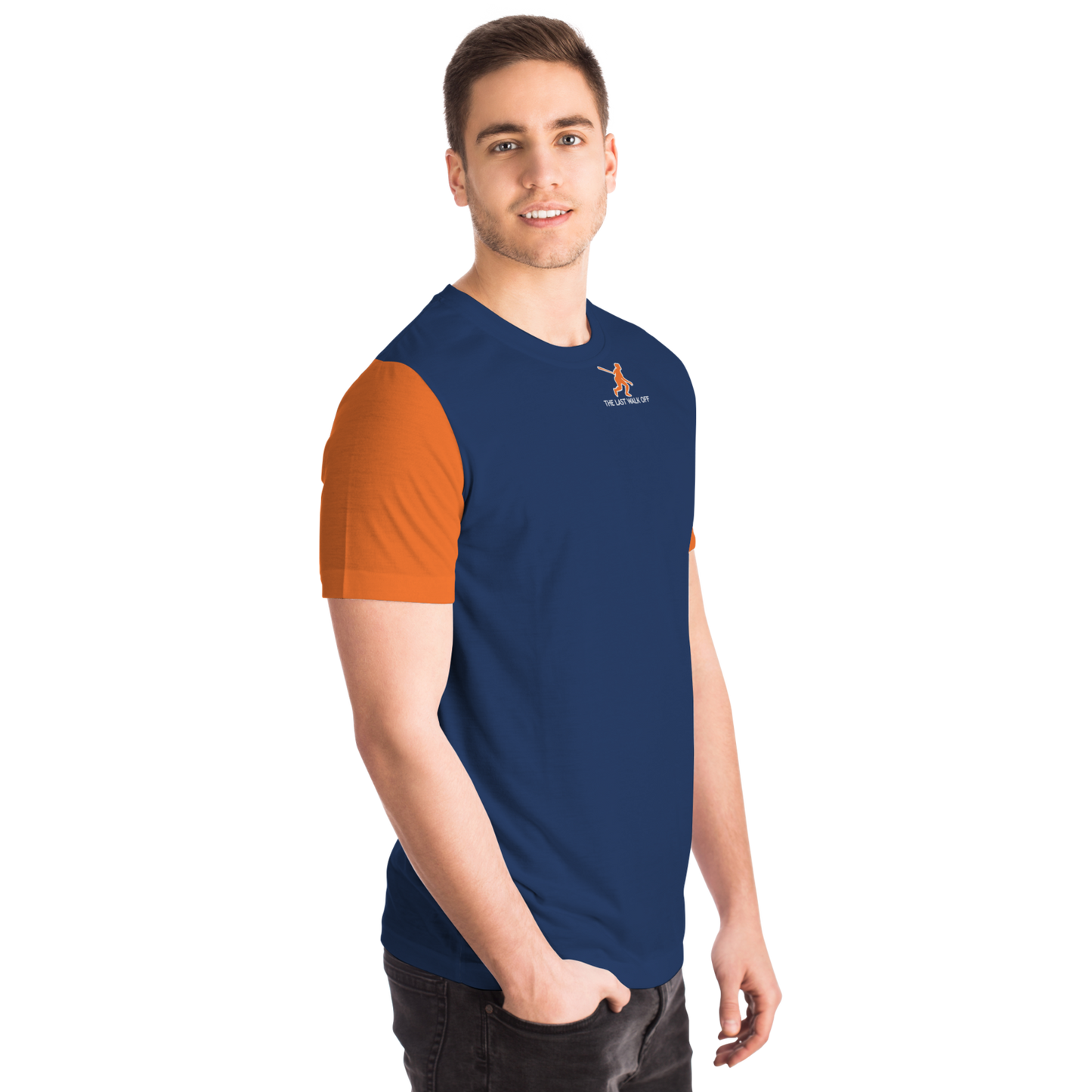 Detroit Blue Orange Short Sleeve Shirt