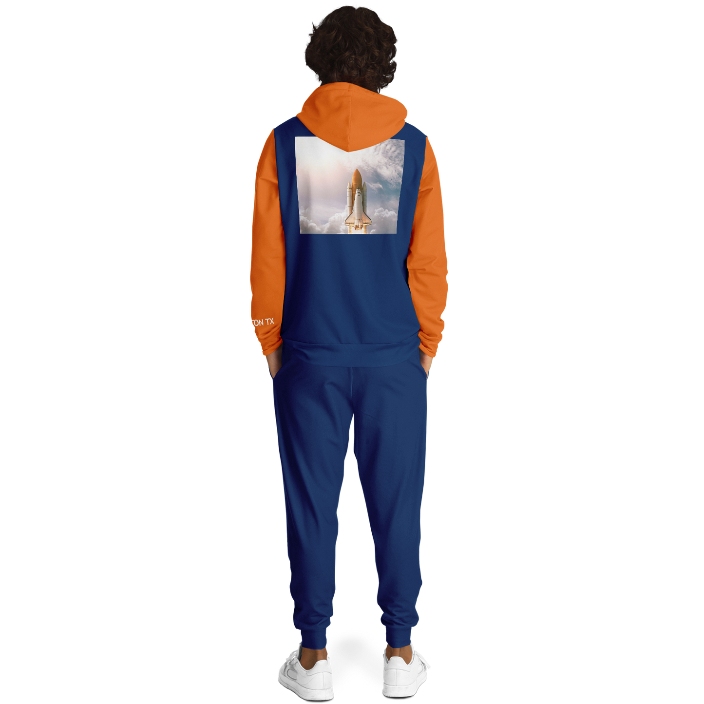 Houston Blue Orange Hoodie and Joggers Rocket