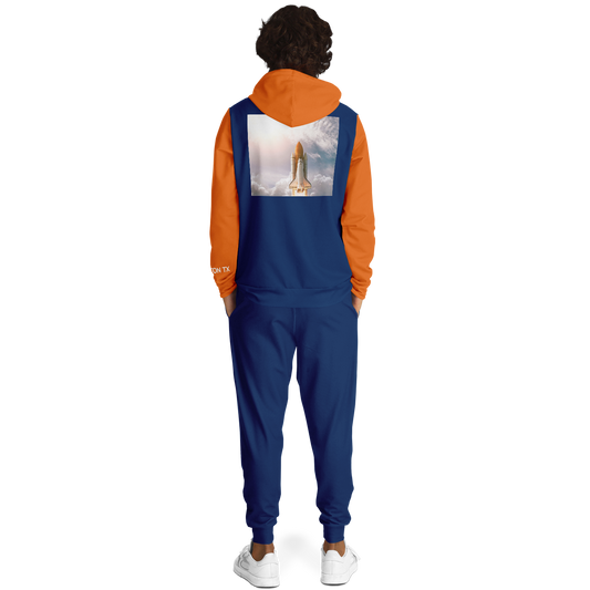 Houston Blue Orange Hoodie and Joggers Rocket