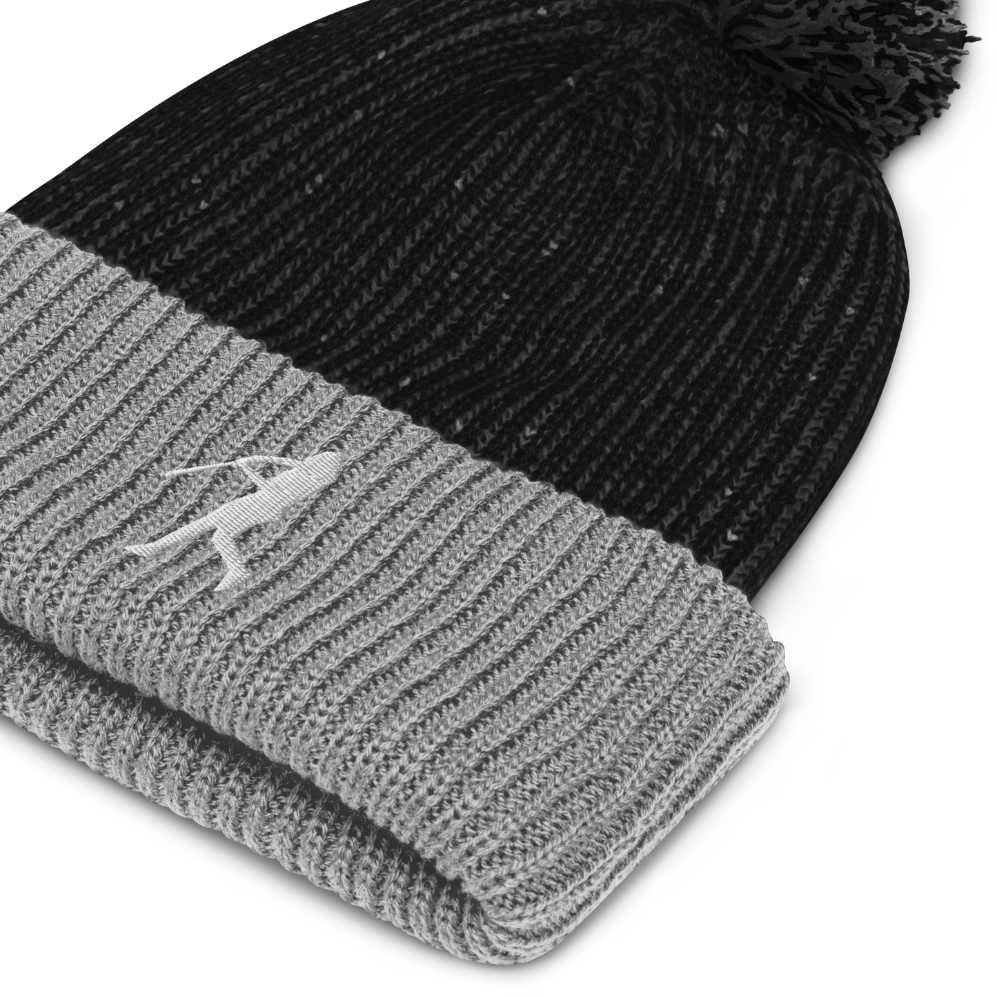 Two Color "The .394 Swing" Pom Pom Beanie Hat
