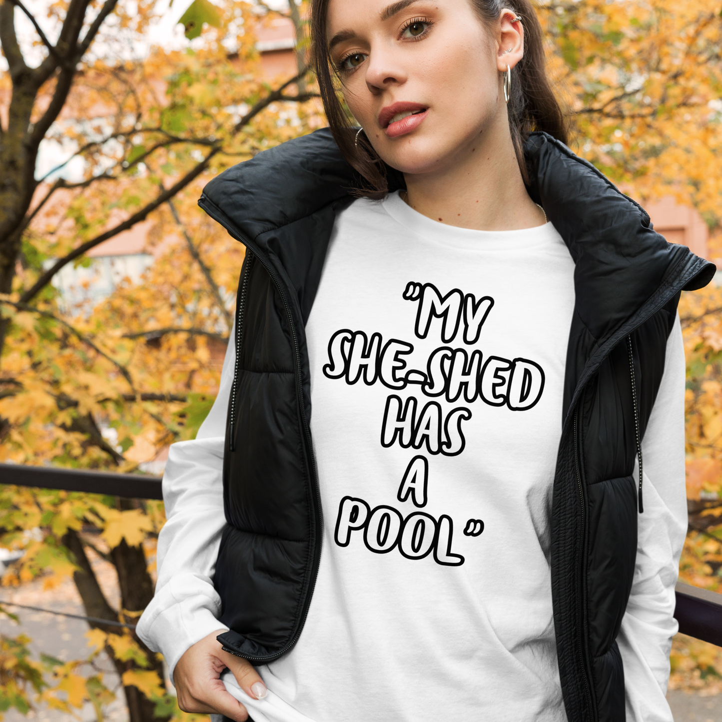 She-Shed Pool Long Sleeve Shirt