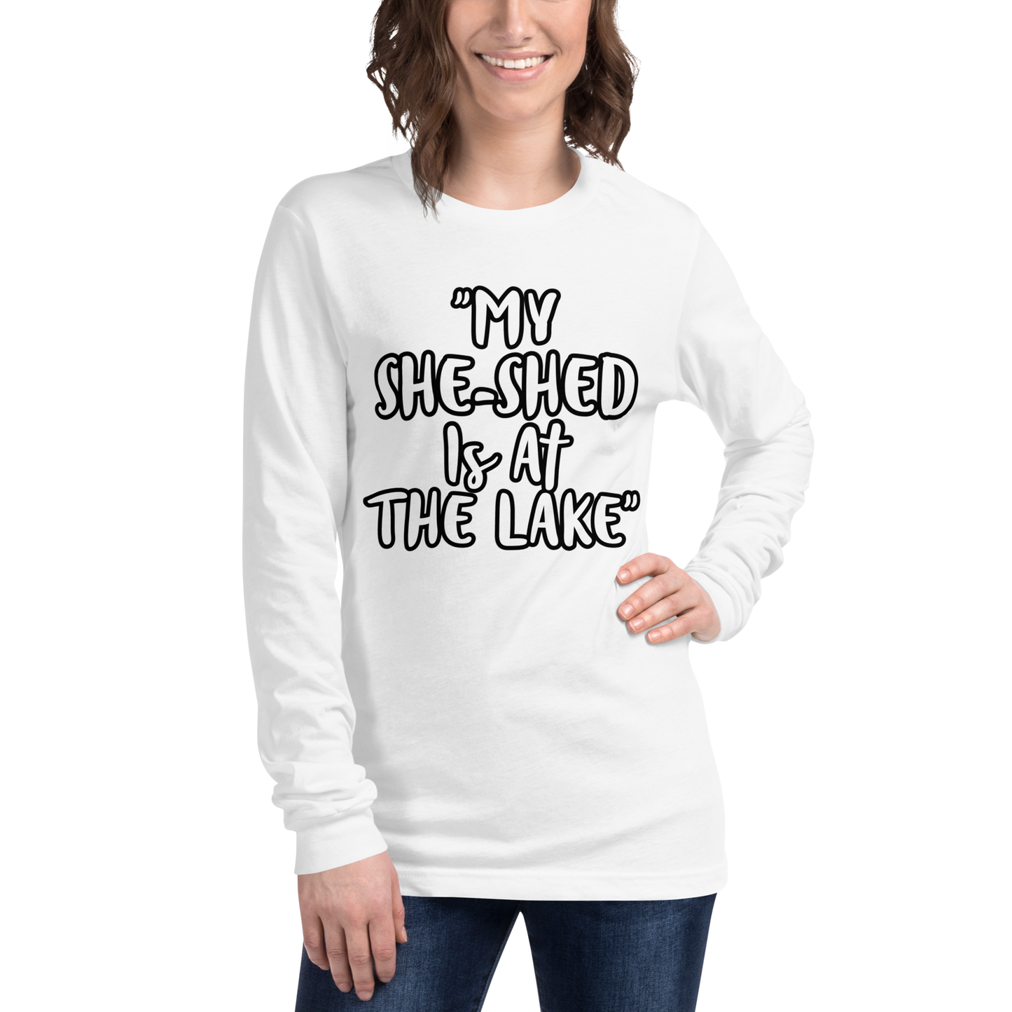 She-Shed Lake Long Sleeve Shirt