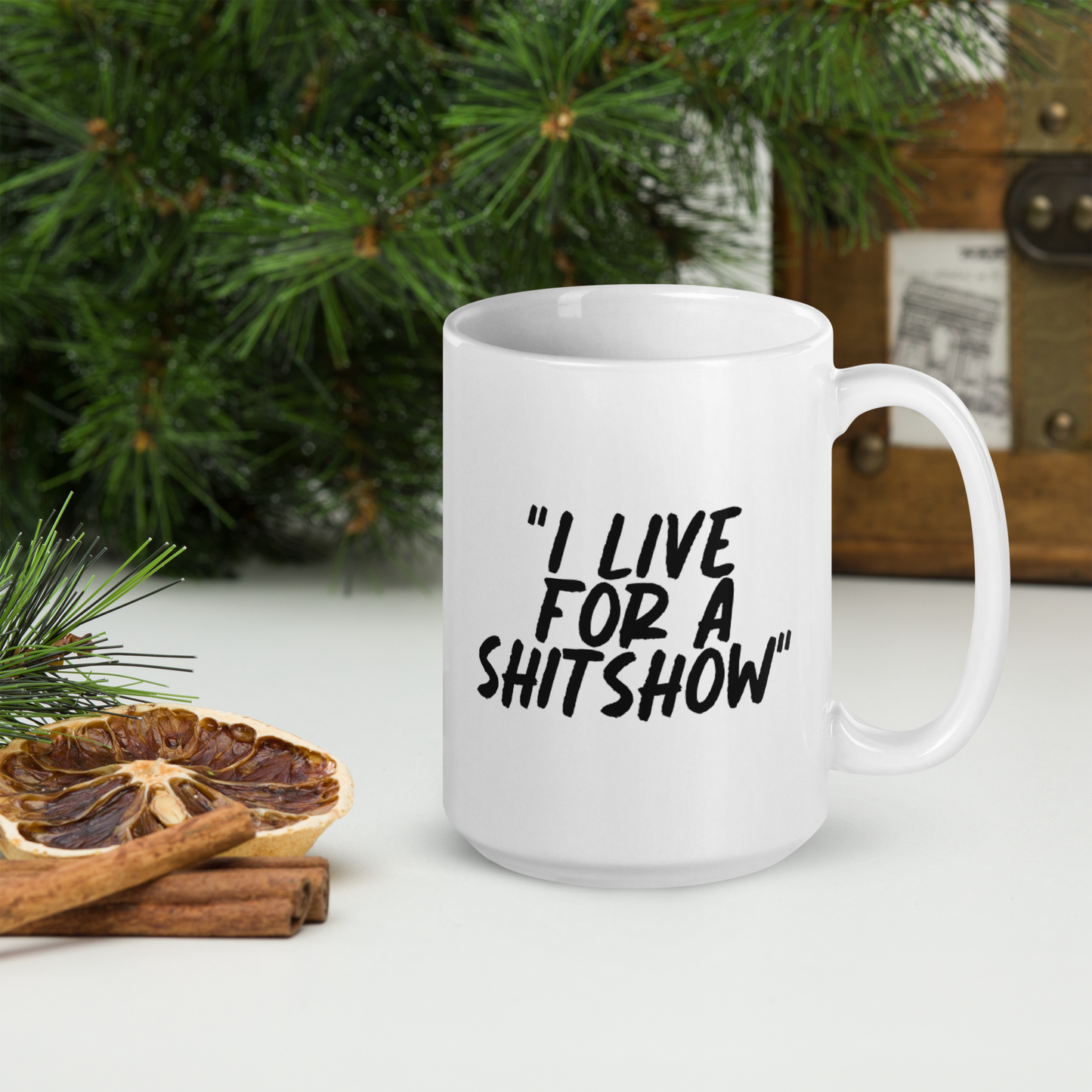 Live for a Show White Mug